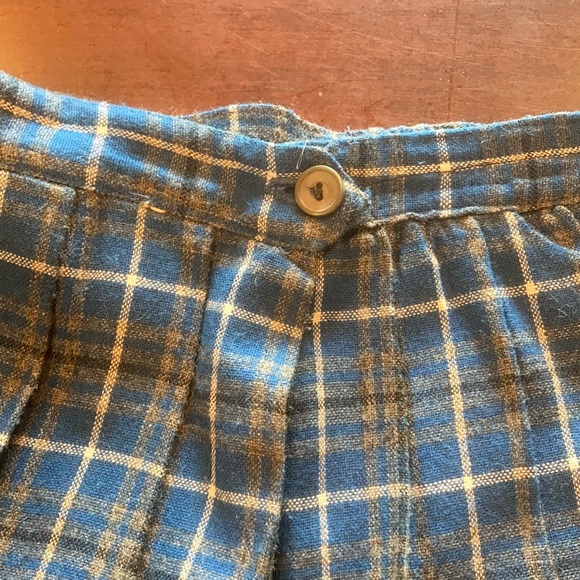 Vintage Girls Pleated plaid skirt - Picture 5 of 9
